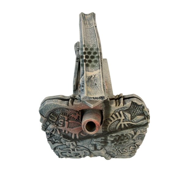 Ceramic Teapot Jim Stewart Studio Carved Stonewear Pottery Abstract Art C9048 - Picture 8 of 8